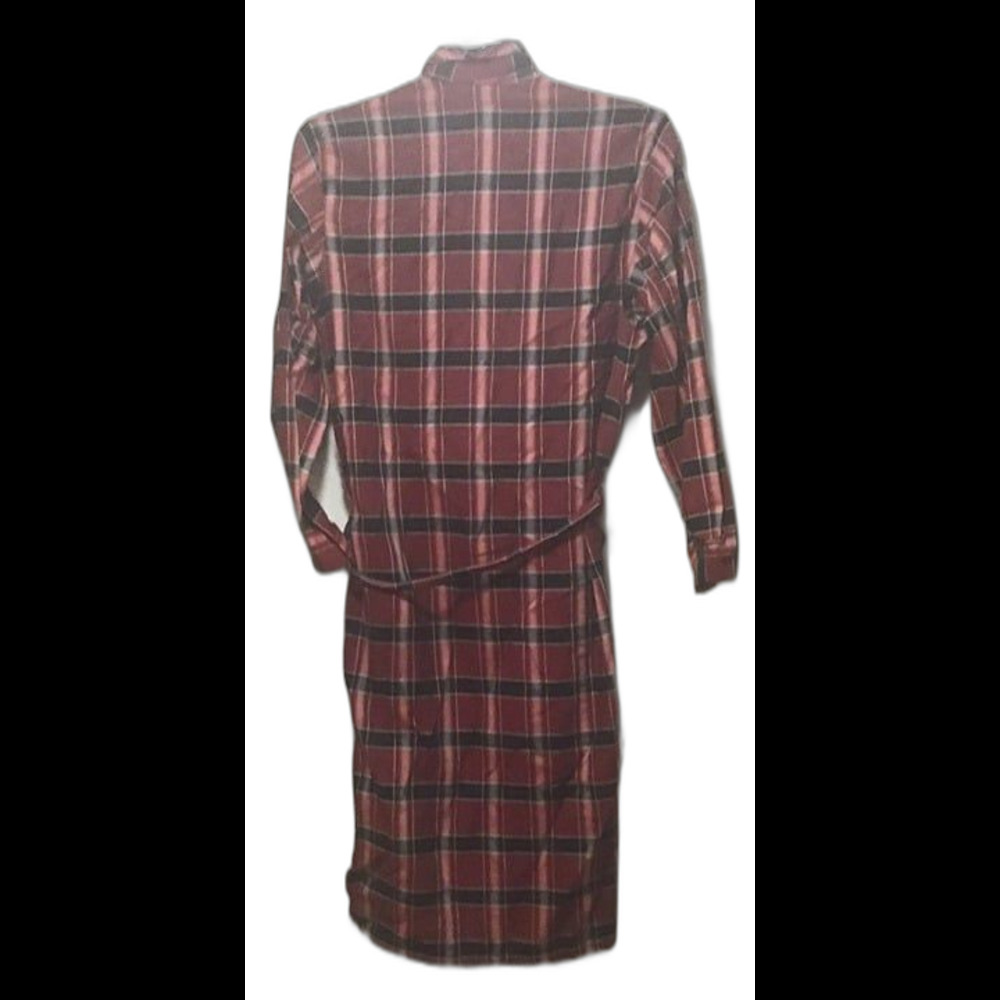Vintage Towncraft Penney’s Red & Black Plaid Flannel Robe - Mid Century MCM